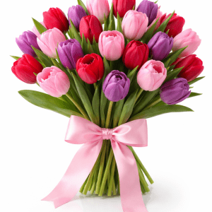 זר חורפי טוליפים צבעוני