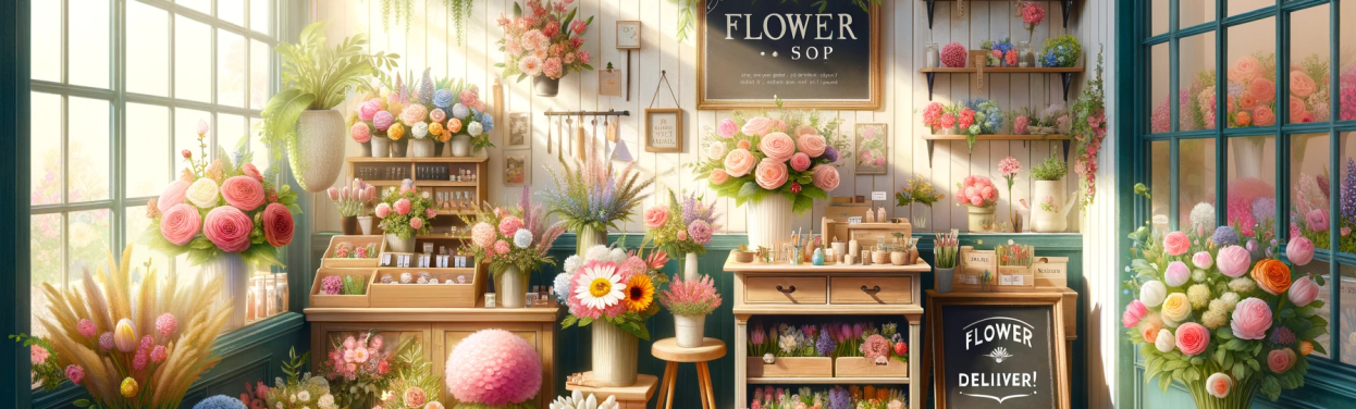 DALL·E 2023-11-04 17.32.29 – Create an image for the top section of a flower shop website. It should feature an inviting and vibrant display of various flowers such as roses, tuli DALL·E 2023-11-04 17.32.29 - Create an image for the top section of a flower shop website. It should feature an inviting and vibrant display of various flowers such as roses, tuli